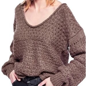 Chunky Knit Brown Sweater